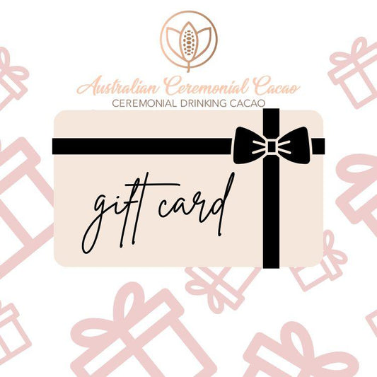 Gift card with Ceremonial Drinking Cacao