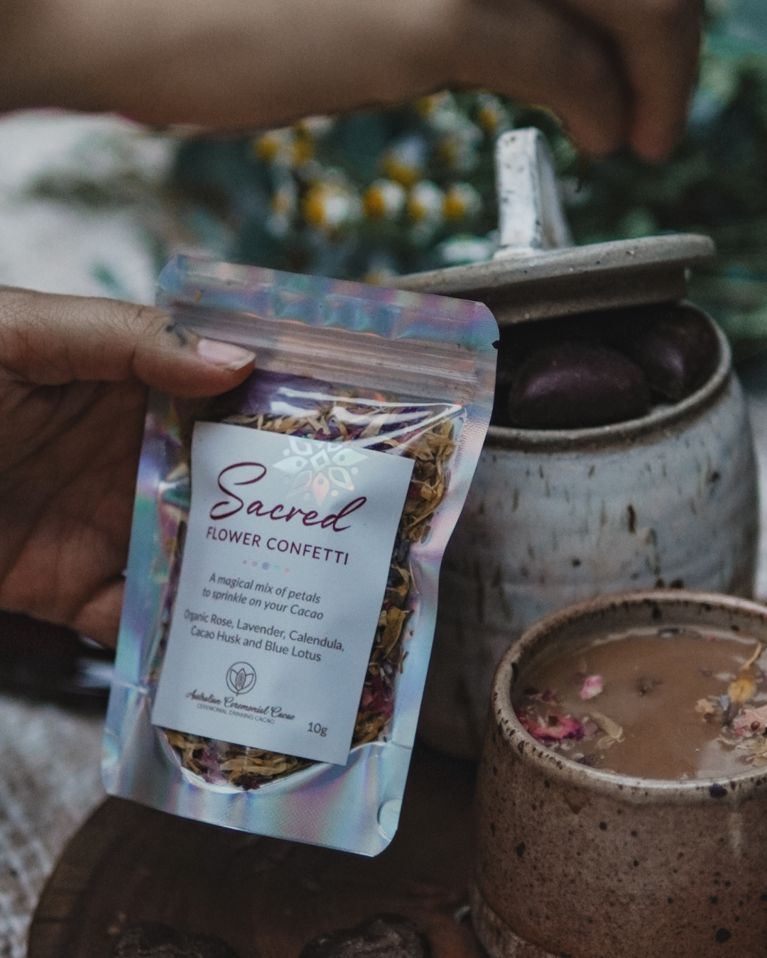 Ceremonial Cacao & Sacred Flower Confetti Bundle